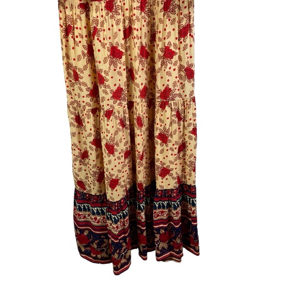 Faithful The Brand x Anthropologie Dress Melia Midi Boho Floral Print - Picture 5 of 7